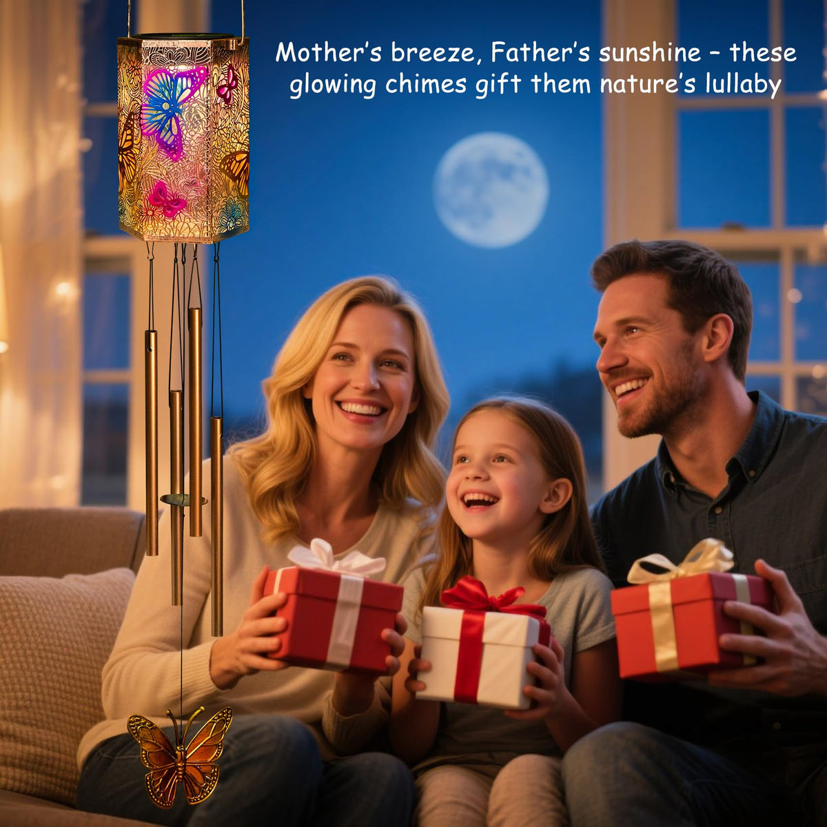 HOMEIMPRO 3D butterfly lantern for outdoor light on patio