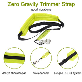 HomeInn weed eater strap showing adjustable length for a custom fit