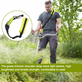 HomeInn weed eater strap stainless steel buckle and D-ring secure attachment