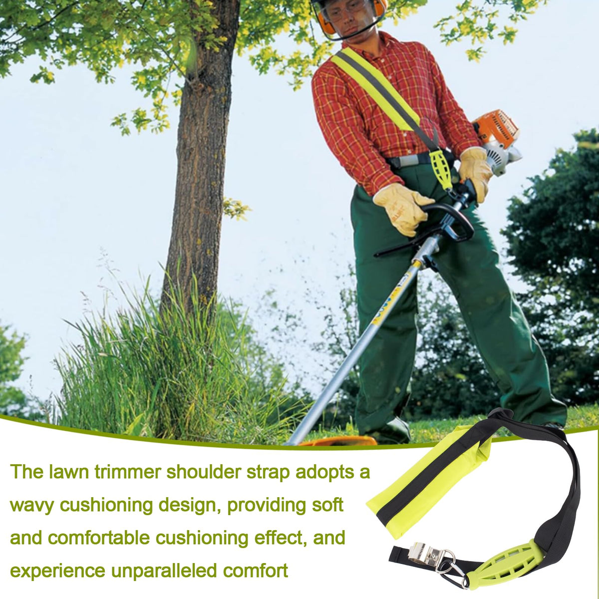 HomeInn weed eater strap with durable construction and tight seams