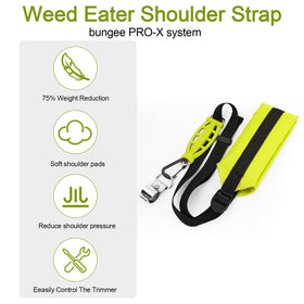 HomeInn weed eater shoulder strap with zero gravity design reduces arm fatigue