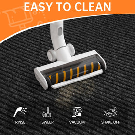 HOMEK 36x48 door mat in a doorway showing compact coverage