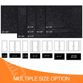 HOMEK 48x72 door mat covering a wide exterior threshold for high traffic