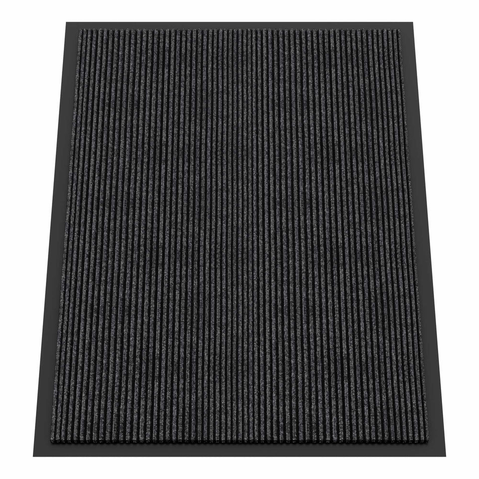 Homek door mat front view showcasing broad coverage for dirt and moisture