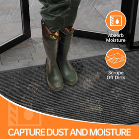 Homek door mat non-slip backing enhancing safety at threshold