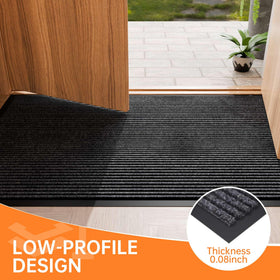 HOMEK commercial-grade mat resists staining and fading in busy spaces.