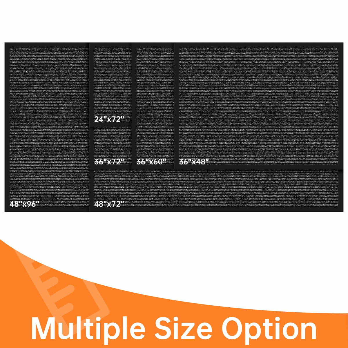 HOMEK heavy-duty entry mat protects floors while welcoming guests.