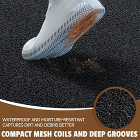 HOMEK low-profile mat stays flat under doors for smooth entry