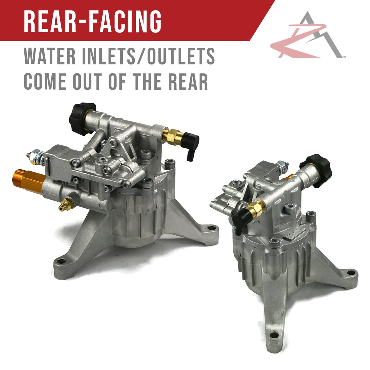 Unloader valve on the Himore pump designed to manage pressure smoothly.