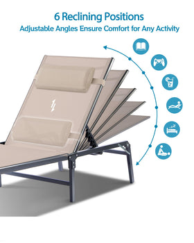 HOMELYM chaise lounge chair cup holder keeps drinks within reach by the pool.
