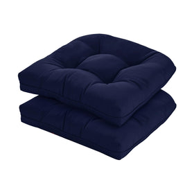 HOMELYSIAN 19x19 outdoor chair cushions on a wicker chair for lasting comfort
