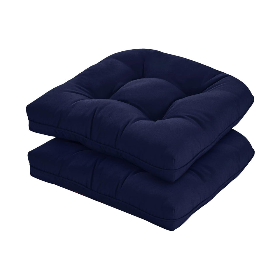 HOMELYSIAN 19x19 outdoor chair cushions on a wicker chair for lasting comfort