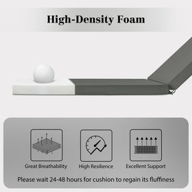 HOMELYSIAN foam-filled cushions deliver soft, supportive lounging.