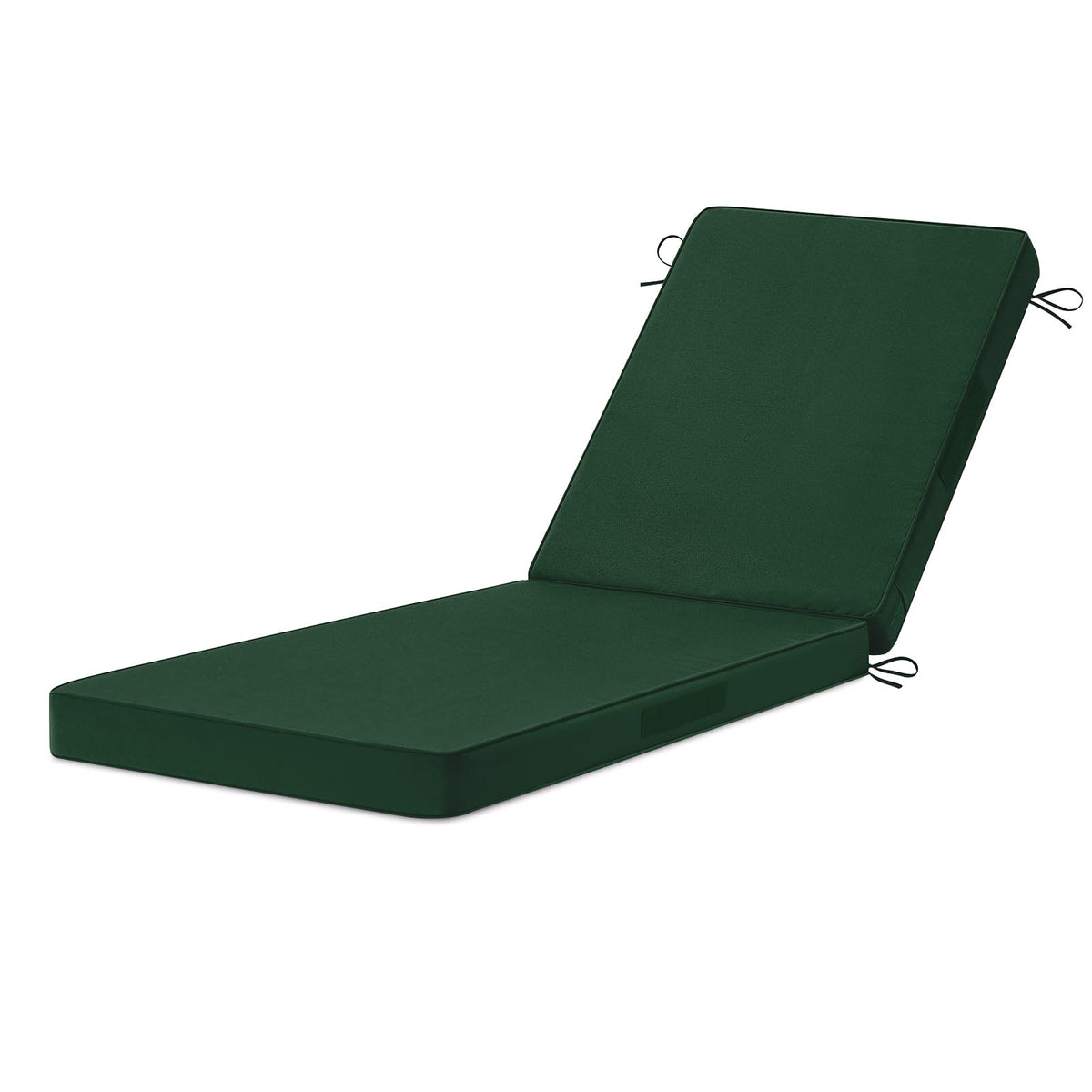 HOMELYSIAN chaise lounge cushions forest green cover for easy cleaning and weather-ready comfort