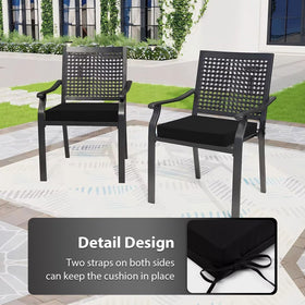 HOMELYSIAN outdoor chair cushions pattern-04, high-density foam supports hips during lounging
