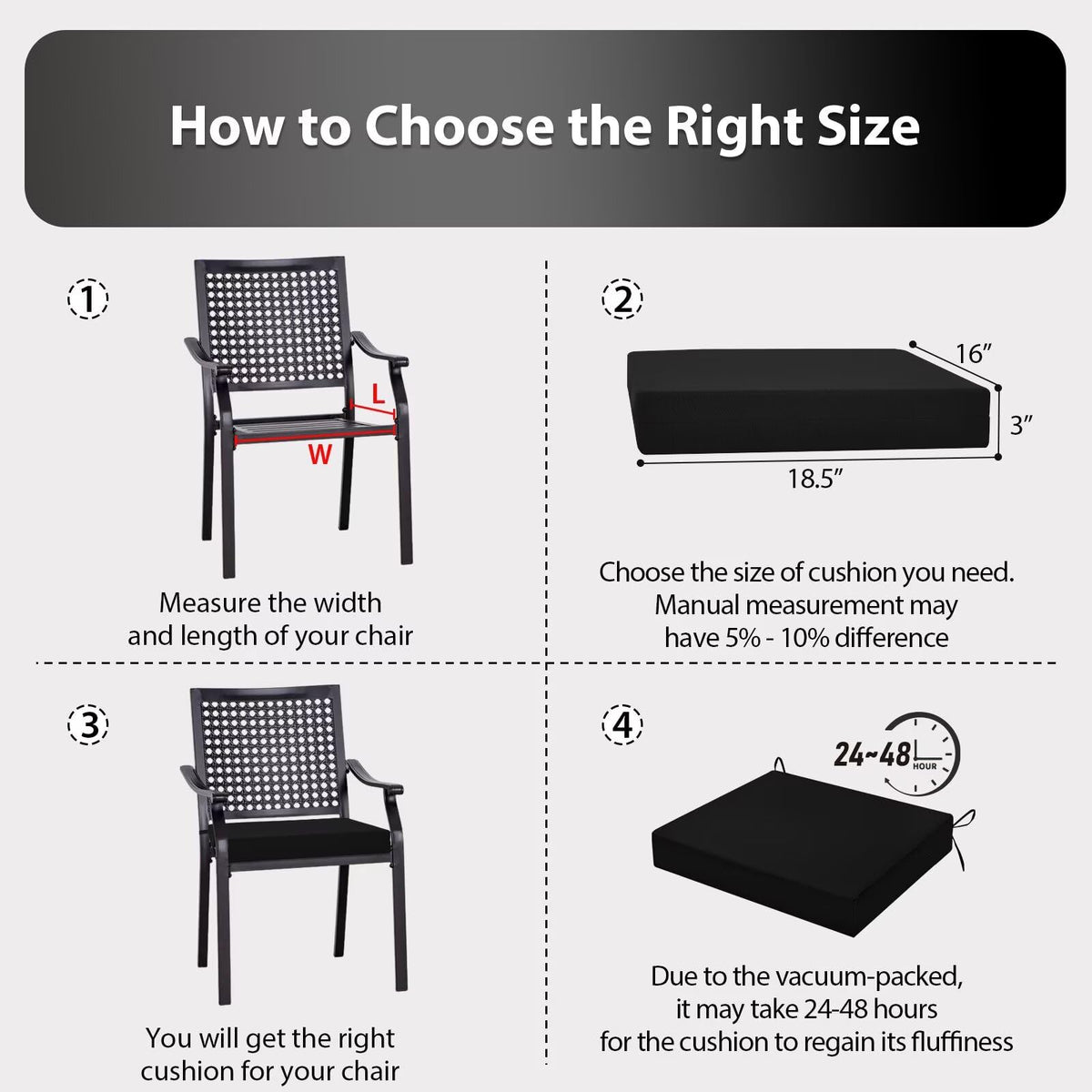 HOMELYSIAN outdoor chair cushions pattern-05, easy spot cleaning keeps them bright