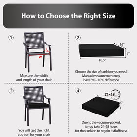 HOMELYSIAN outdoor chair cushions pattern-05, easy spot cleaning keeps them bright