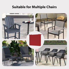 HOMELYSIAN cushions arranged on patio furniture for inviting outdoor space.