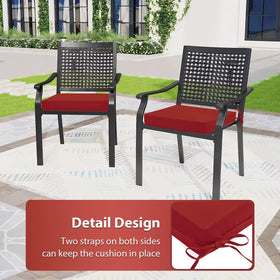 HOMELYSIAN cushions crafted with water-resistant Oxford fabric endure light rain.