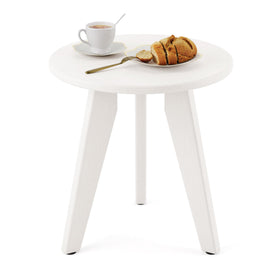 Homenjoy HDPE round table top view, ideal for outdoor drinks and decor.