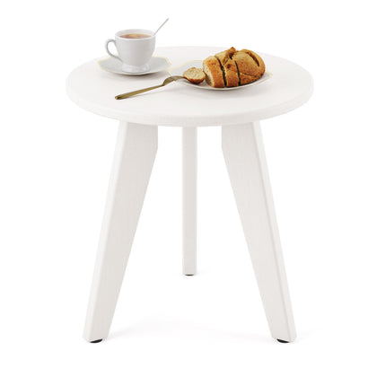 Homenjoy HDPE round table top view, ideal for outdoor drinks and decor.