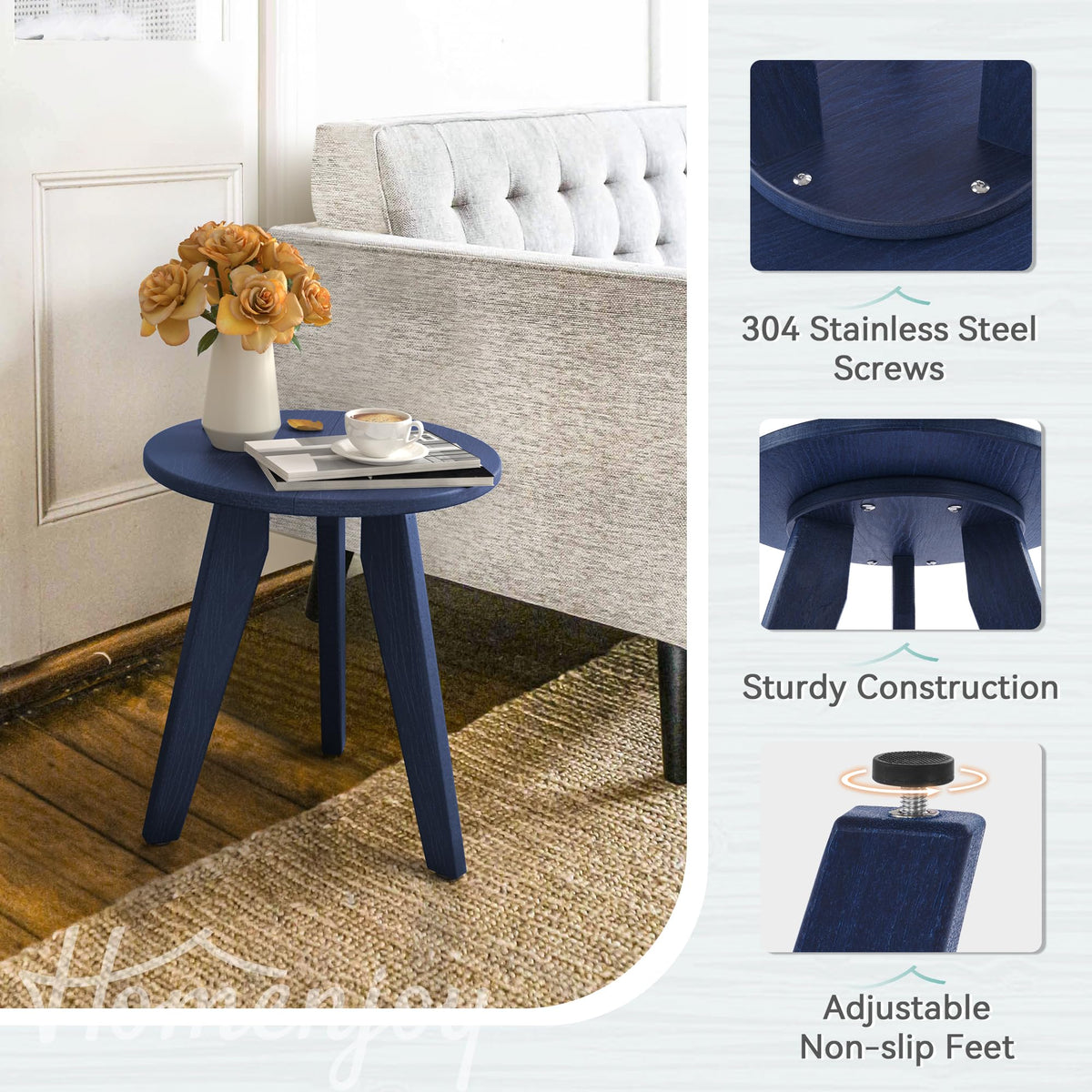 Homenjoy HDPS outdoor table compact setup for small patios.