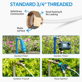 HOMENOTE brass adapter 3/4 inch ensures reliable faucet connection