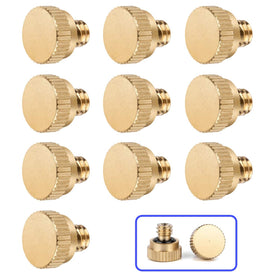 Homenote brass misting nozzle plug in packaging for outdoor cooling setup