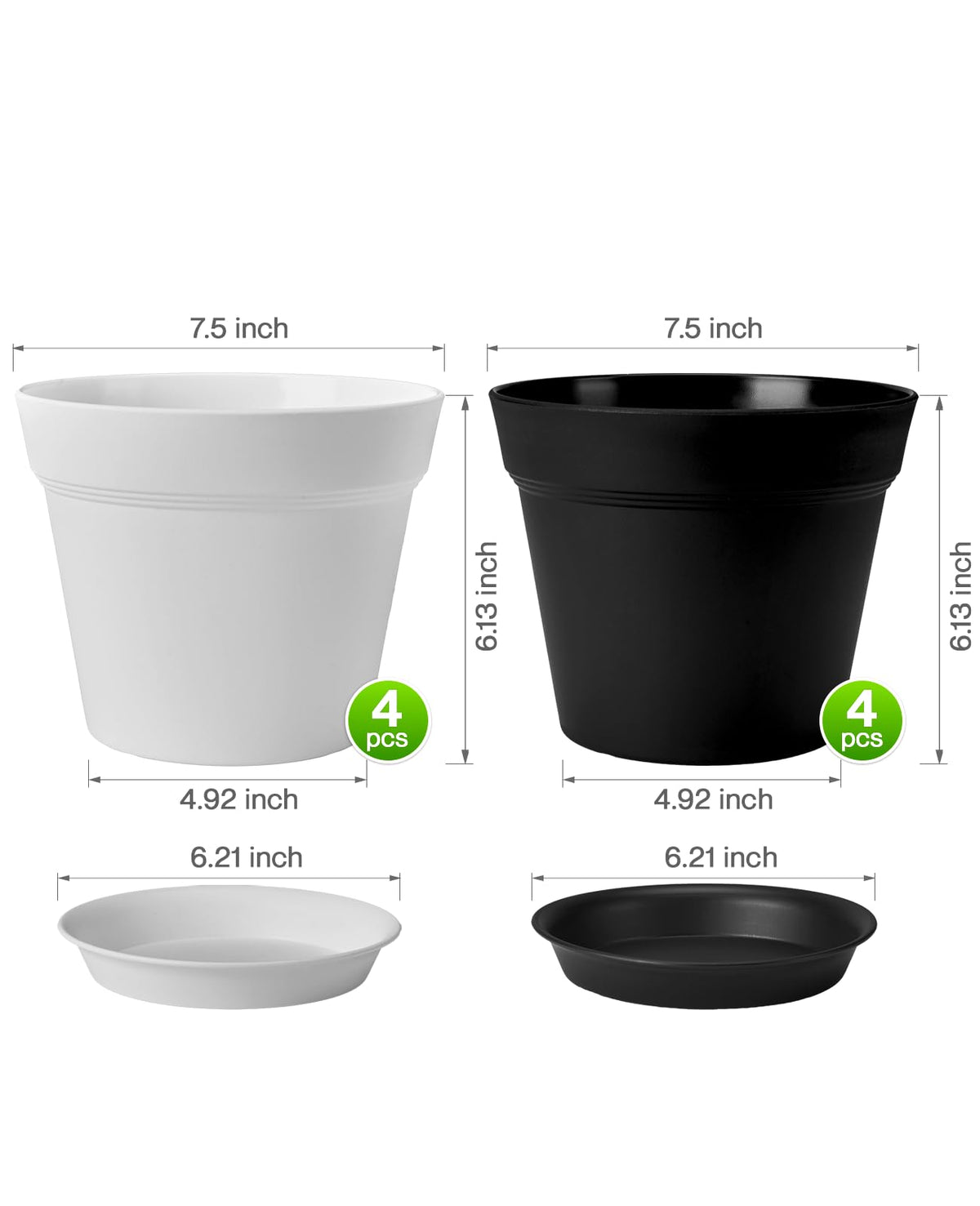 Homenote elegant smooth-surface pots that suit minimalist decor