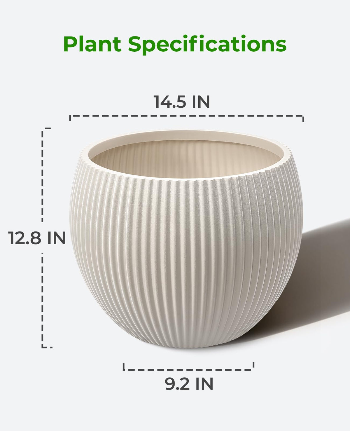 Homenote gift-ready large planter ideal for birthdays and housewarmings.