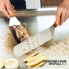 HOMENOTE spatulas for griddle cooking with reliable flipping performance.
