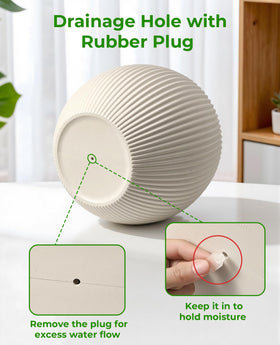 Homenote heavy-duty plastic planter resists warping and cracking for long-term use.