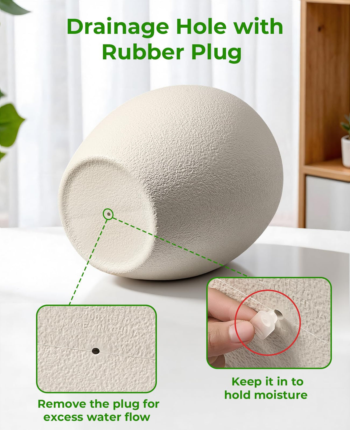 Homenote indoor outdoor 3-pack planter set for versatile placement.