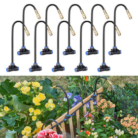 HOMENOTE misting brass nozzle with 360-degree reach for even patio cooling.