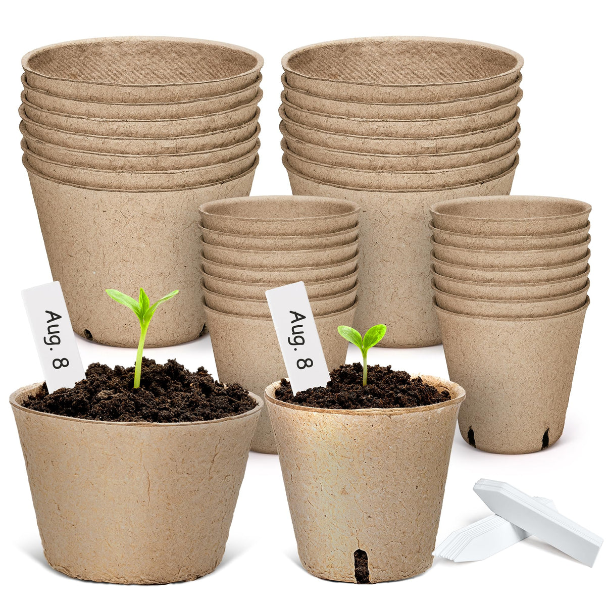Homenote organic nursery pots with drainage balance moisture
