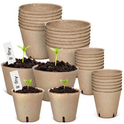 Homenote peat pots with drainage holes support healthy drainage for seedlings