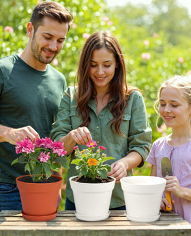 Homenote drainage system pots with porous holes prevent blockages.