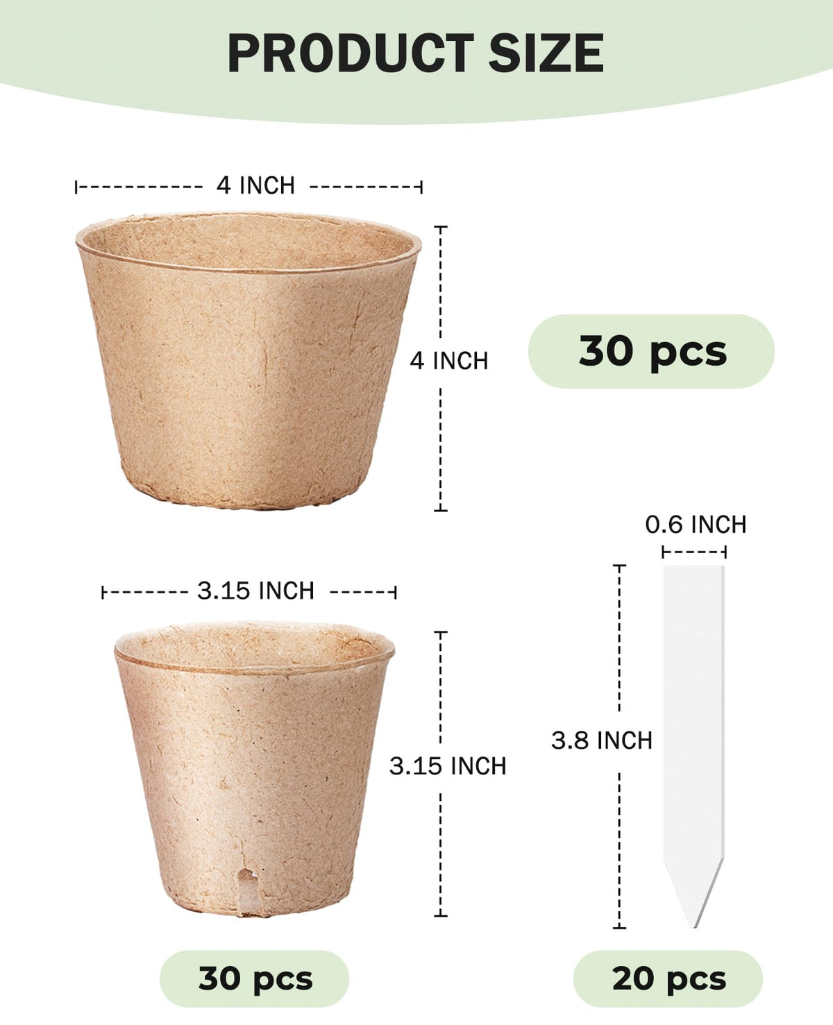 Homenote pots can be planted whole to reduce root disturbance