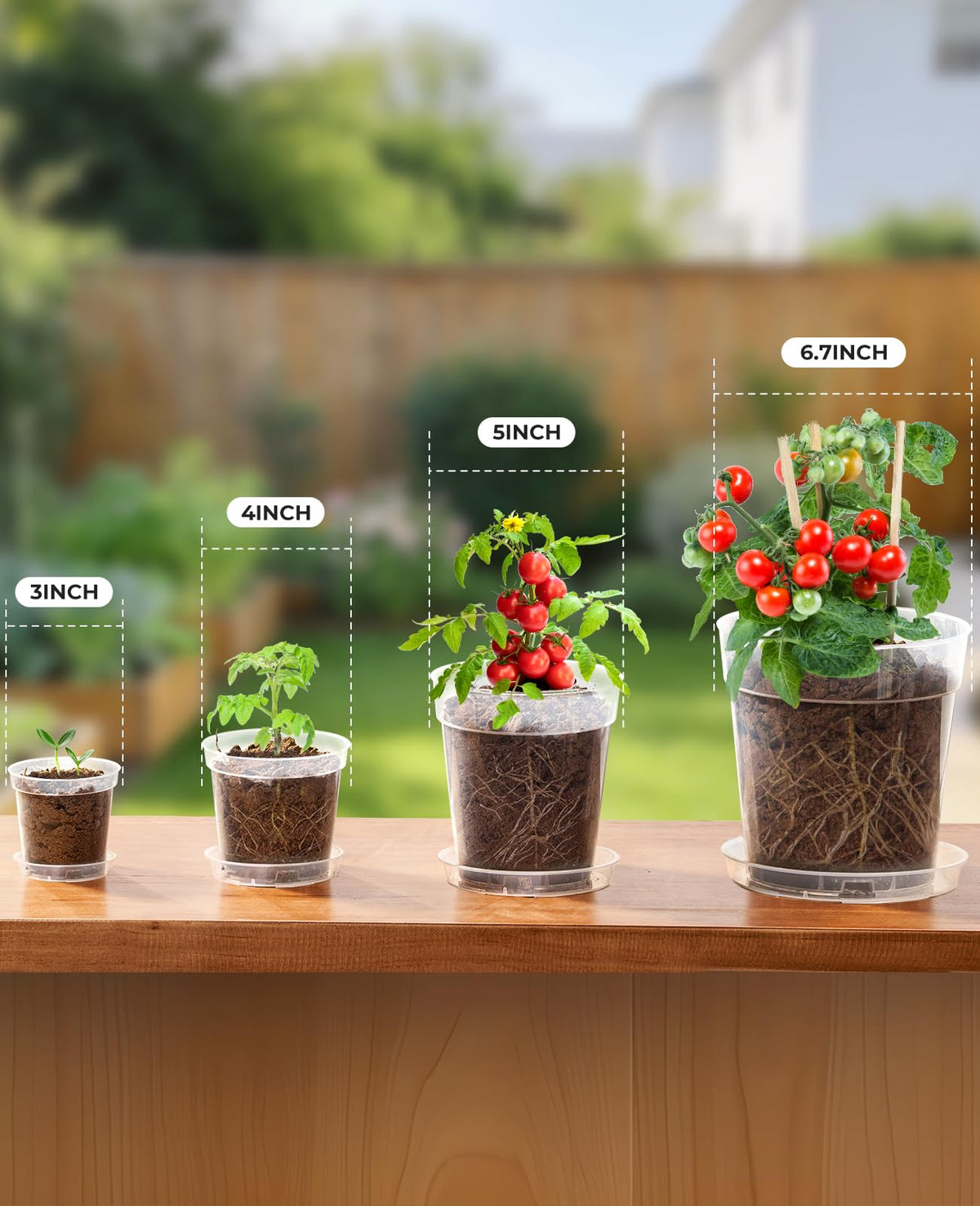 Homenote rigid PP plastic pots resist warping and cracking