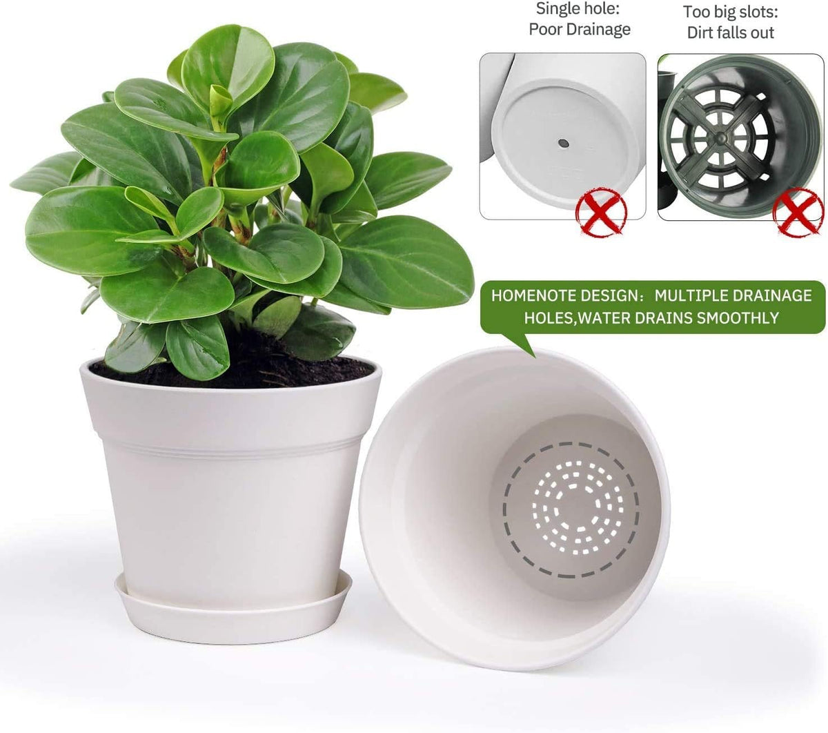 Homenote two-color white and red design fits various interiors.