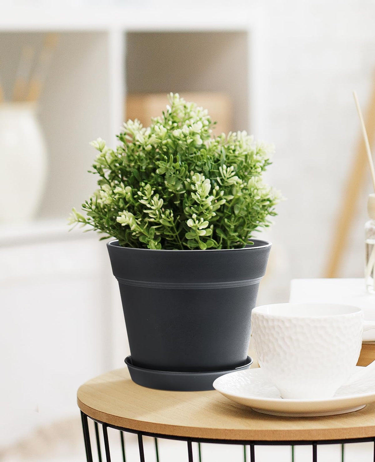 Homenote window sill decor pot showcases plants in a sleek matte finish.