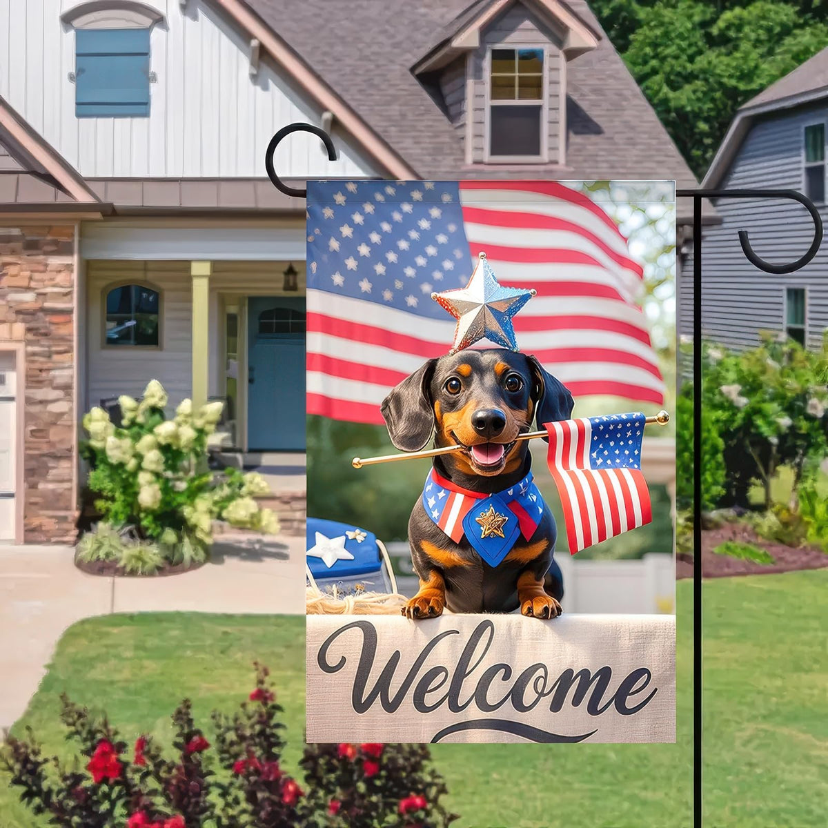 HOMETITUTE 12x18 garden flag perfect for holidays and seasonal decor