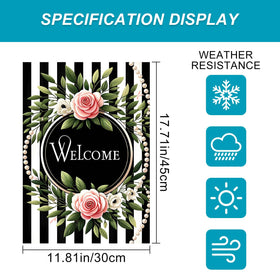 HOMETITUTE black and white flag offers versatile seasonal decor