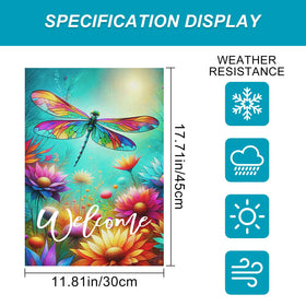 HOMETITUTE easy-hanging top sleeve flag for quick outdoor setup