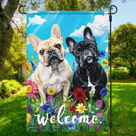 HOMETITUTE Floral meadow backdrop complements seasonal outdoor decor.