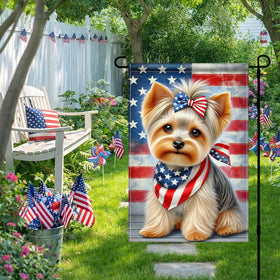 HOMETITUTE 4th of July flag, festive yard decor for lawn and entryways.