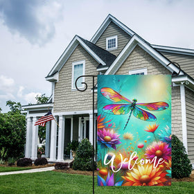 HOMETITUTE lawn porch garden decor flag enhances outdoor spaces