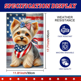 HOMETITUTE memorial day flag, patriotic flair for pathways and porches.