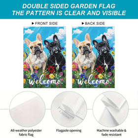 HOMETITUTE Spring garden flag ideal for front yards and porches.