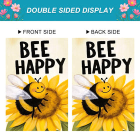 HOMETITUTE Sunflower close-up accents seasonal outdoor decor for welcoming guests.